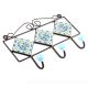 Turquoise Forest Green Leaf Tiles Hooks
